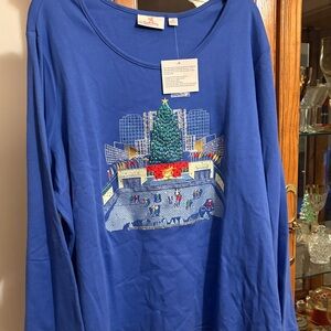 Quacker Factory Royal Blue Festive Top